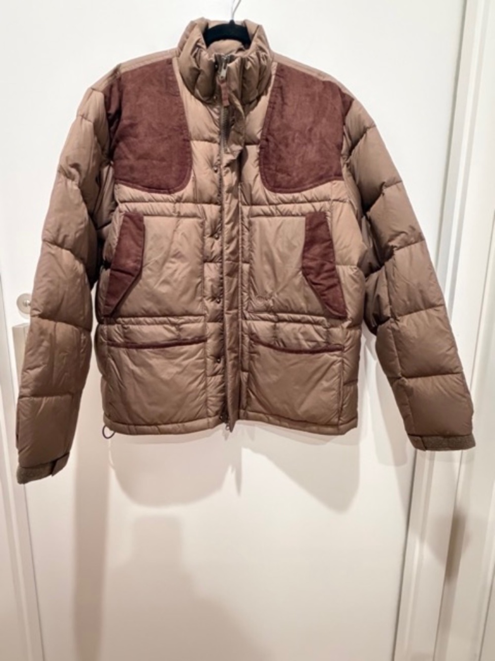 Beretta NWT Large Brown Insulated Hunting Jacket with Suede Trim